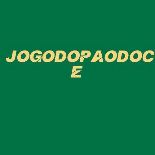 Logo da JOGODOPAODOCE